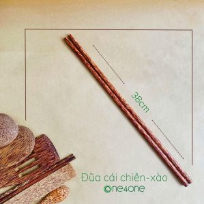 Đũa (cái) dài gỗ dừa One4One - Chiên xào nấu tiện lợi