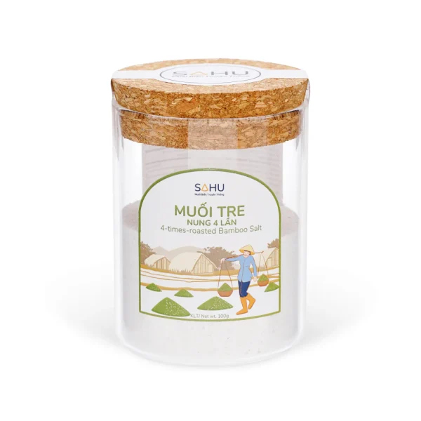Muối tre nung 4 lần Sahu 100g